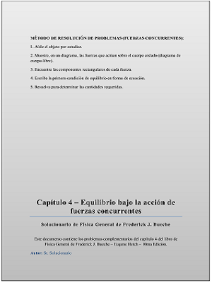 Capítulo 4: Equilibrio bajo la acción de fuerzas concurrentes
